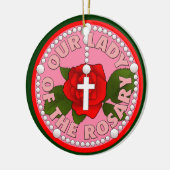 数珠の私達の女性 セラミックオーナメント (左)