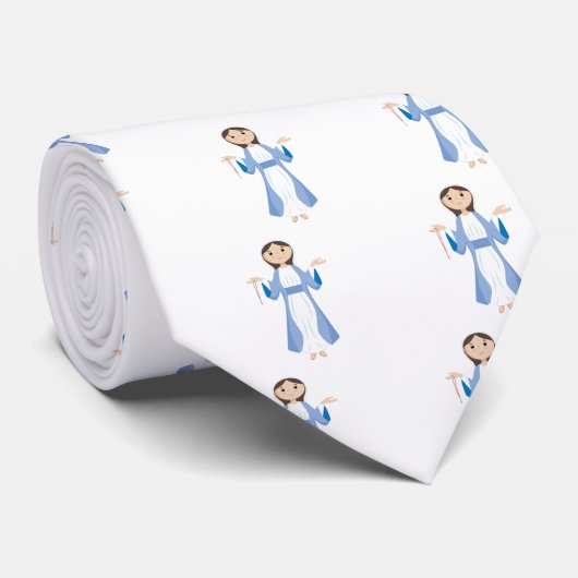 数珠を持つ母メリー ネクタイ (ロール)