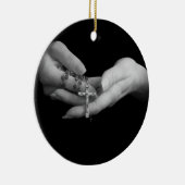 数珠を握る手 セラミックオーナメント (右)