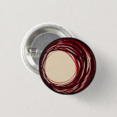 数珠ボタンの赤 缶バッジ (正面&裏面)
