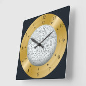 数理のタイムトラベルの世界～ スクエア壁時計 (傾斜)