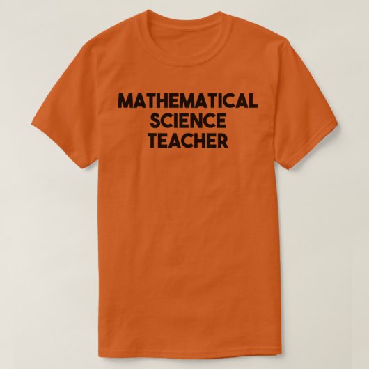 数理科学先生料 Tシャツ (デザイン正面)