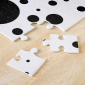 数百もの黒い点と円 ジグソーパズル (側面)
