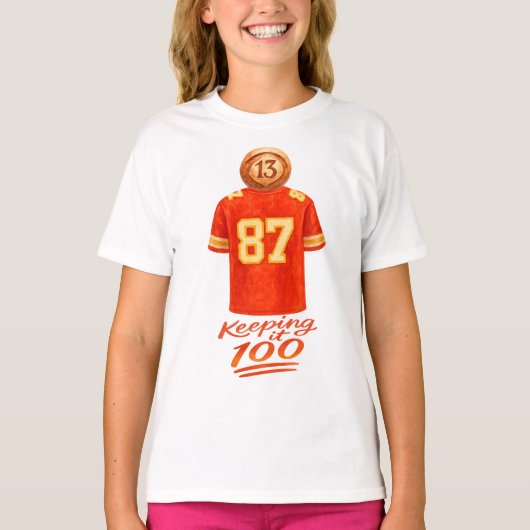 数秘術は計算が合う: 100をキープ Tシャツ (正面)
