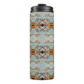 数絵を描イルカ |鏡タイル | タンブラー (正面)