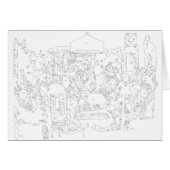 数絵を描数：犬の遊トランプのポーカー (正面横)