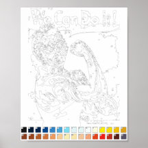 数絵を描数： Rosie the Riveter Poster