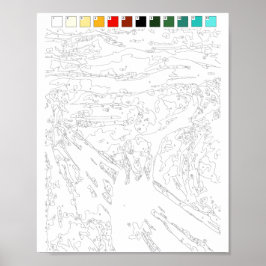 数絵を描紙ポスター： The Scream Poster ポスター