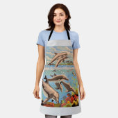 数絵を描順 |イルカよくはしゃぐ類 | エプロン (着用した状態)