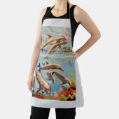 数絵を描順 |イルカよくはしゃぐ類 | エプロン (インサイチュ)