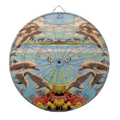 数絵を描順 |イルカよくはしゃぐ類 | ダーツボード (正面)