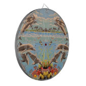 数絵を描順 |イルカよくはしゃぐ類 | ダーツボード (正面左)