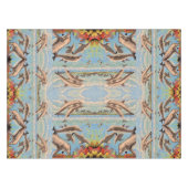 数絵を描順 |イルカよくはしゃぐ類 | テーブルクロス (正面(横))