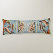 数絵を描順 |イルカよくはしゃぐ類 | ボディピロー (裏面)