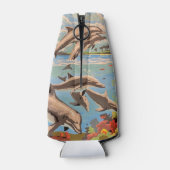 数絵を描順 |イルカよくはしゃぐ類 | ボトルクーラー (裏面)