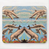数絵を描順 |イルカよくはしゃぐ類 | マウスパッド (正面)