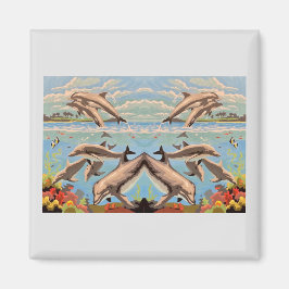 数絵を描順 |イルカよくはしゃぐ類 | マグネット