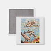 数絵を描順 |ドルフよくはしゃぐィン | Office マグネット (正面/裏面)