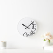 数落ちた数 ラウンド壁時計 (ホーム)