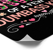 数誇りを持った人のばかの母親のおもしろい母親 ポスター (角)