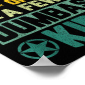 数誇りを持った人のばかの父親の日おもしろいの父 ポスター (角)