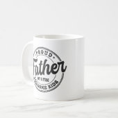 数誇りを持った児の父素晴らし親 コーヒーマグカップ (正面左)