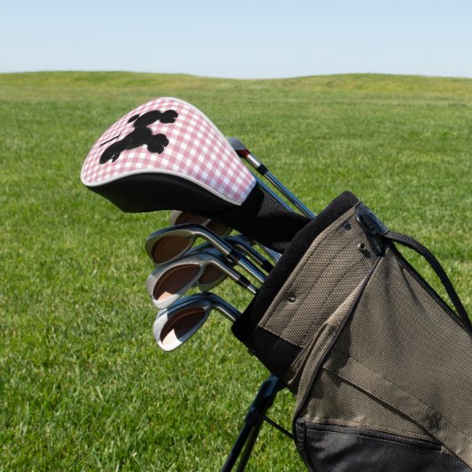 数運転者カバーを持つギンガムそしてプードル ゴルフヘッドカバー (インサイチュ)