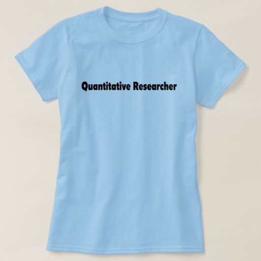 数量研究者Tシャツ Tシャツ (デザイン正面)