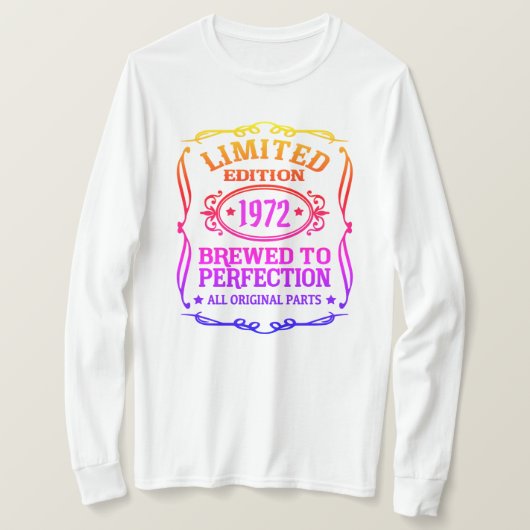 数量限定 誕生年の丁寧な醸造 Tシャツ (デザイン正面)