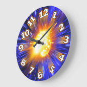 数鮮やか数による飛んでいる爆発 ラージ壁時計 (傾斜)