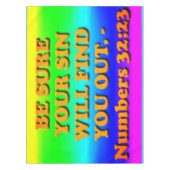 数32:23からの聖書の詩。 テーブルクロス (正面)