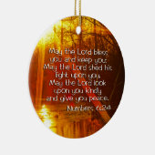 数6:24のオーナメントは主よろしいですBLESS セラミックオーナメント (右)