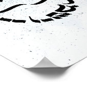 数6:24-26、聖霊の賛美書道 ポスター (角)