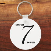 数 キーホルダー (正面)