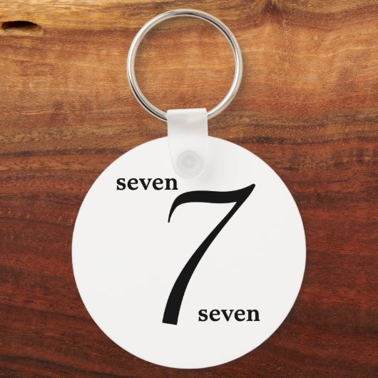 数 キーホルダー (正面)