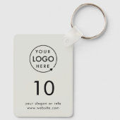 数 |グレーロゴビジネスホスピタリティプロパティ キーホルダー (裏面)