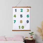 数。数。ウッドウォールタペストリー 吊り下げ型タペストリー (寝室)