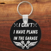 整備士おもしろいパパ車の恋人の父の日のギフト キーホルダー (正面)