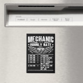 整備士おもしろい時給オートカー整備士労働者 マグネット (インサイチュ (食洗機))