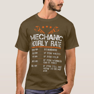 整備士おもしろい時給ギフト労働率 Tシャツ