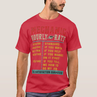 整備士おもしろい時給ギフト賃率(8) Tシャツ