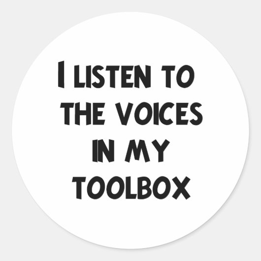 整備士おもしろいTシャツとギフト ラウンドシール (正面)