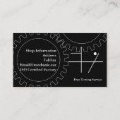 整備士か自動店 名刺 (裏面)