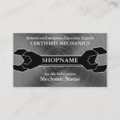 整備士か自動店 名刺 (正面)