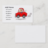 整備士か車のSalesmansのビジネスまたはプロフィールカード 名刺 (正面/裏面)