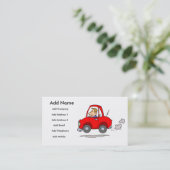 整備士か車のSalesmansのビジネスまたはプロフィールカード 名刺 (スタンド正面)