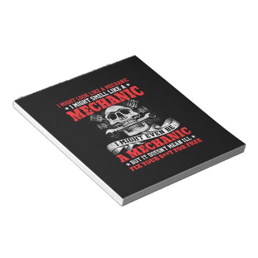 整備士が整備士に見えるかもしれない ノートパッド (アングル)