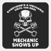 整備士が現れるまで誰もが実在整備士だ スクエアシール (正面)