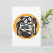 整備士が車の招待状 招待状 (スタンド正面)