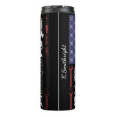 整備士すごいアメリカ国旗の愛国心 タンブラー (裏面)